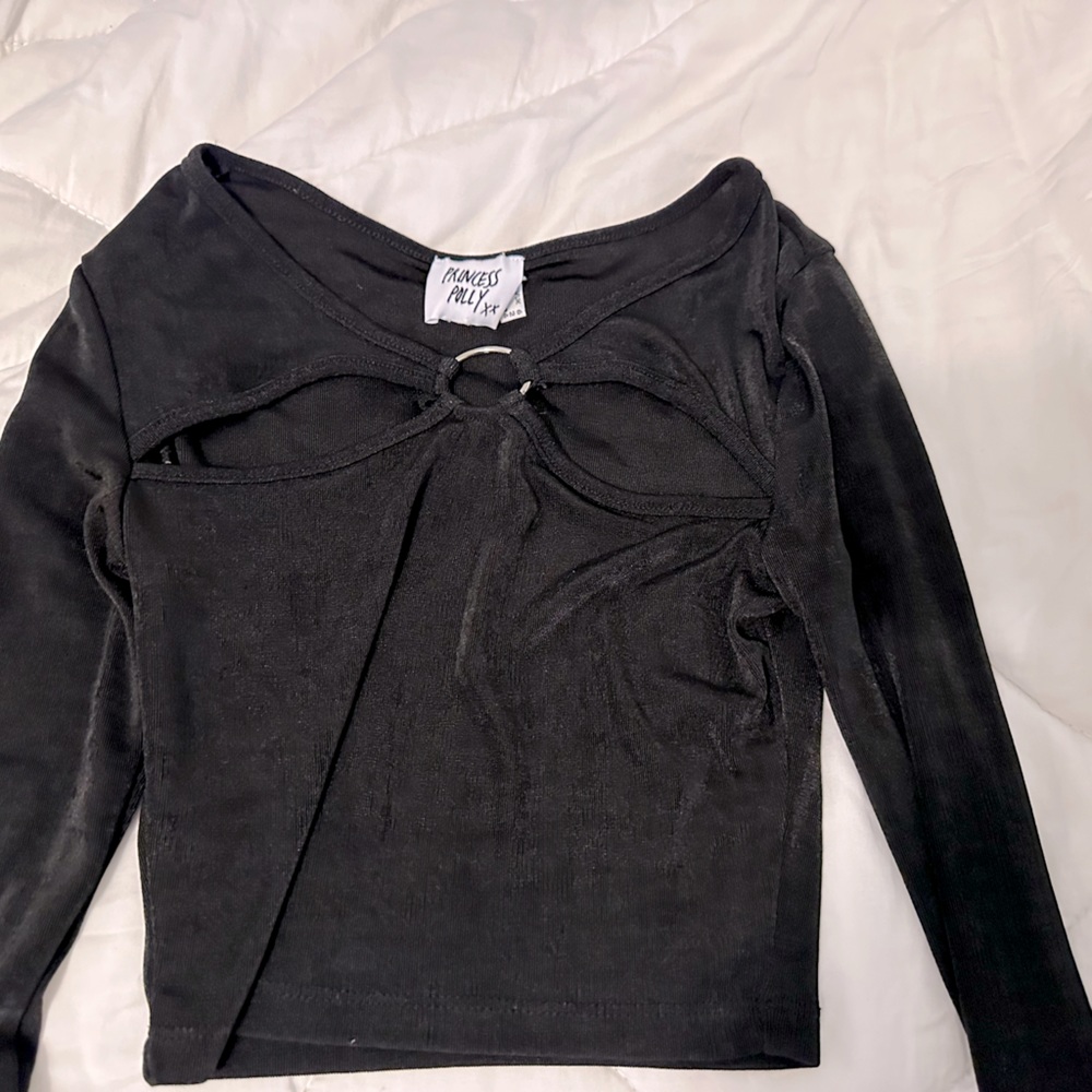 US Size 2 Black Princess Polly top